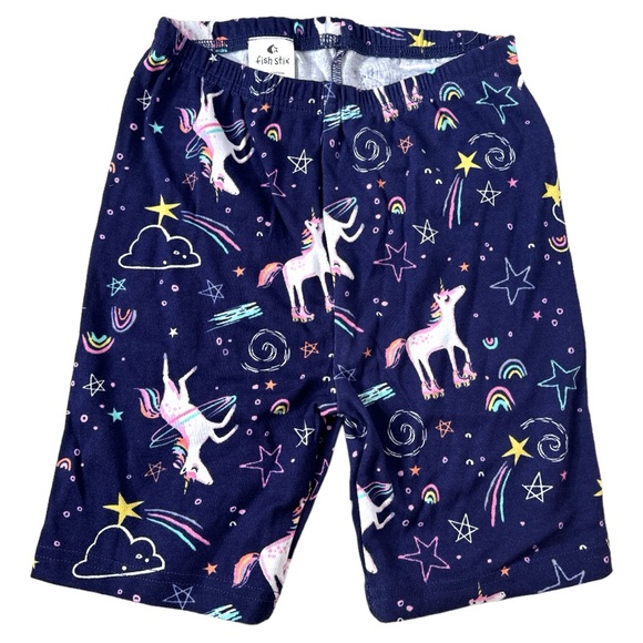 Fish Stix Unicorn 100% Cotton 2 piece Pajama set Size 10 - Picture 2 of 3